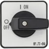 Eaton P1-32/E 3 polių pagrindinis jungiklis / apkrovos atjungiklis, 32 A, 690 V AC, IP65 priekis, sukamasis rankenėlė juoda/balta 079065