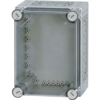 Eaton CI23E-150 izoliuotas polikarbonato korpusas su metrinėmis išpjovomis, IP65, pilkas 021943