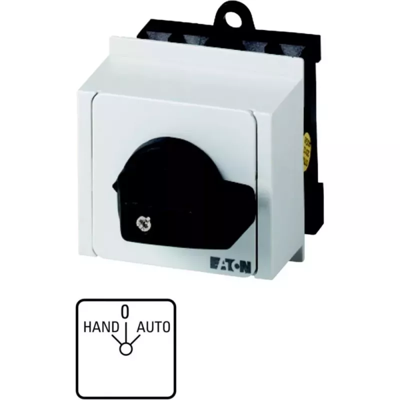Eaton T0-1-15431/IVS vieno poliaus svirtinis jungiklis, juodas/baltas 026991