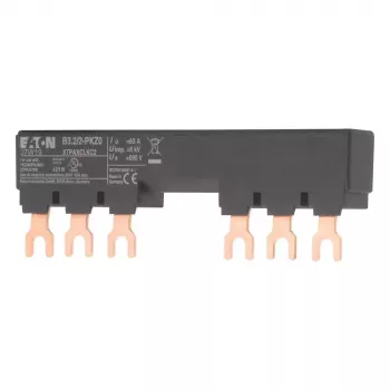EATON 3-fazis šynų adapteris B3.1/2-PKZ0 PKZ0 variklių apsaugos automatiniams jungikliams, 63 A, 690 V AC, 3 polių, IP20 (044945)