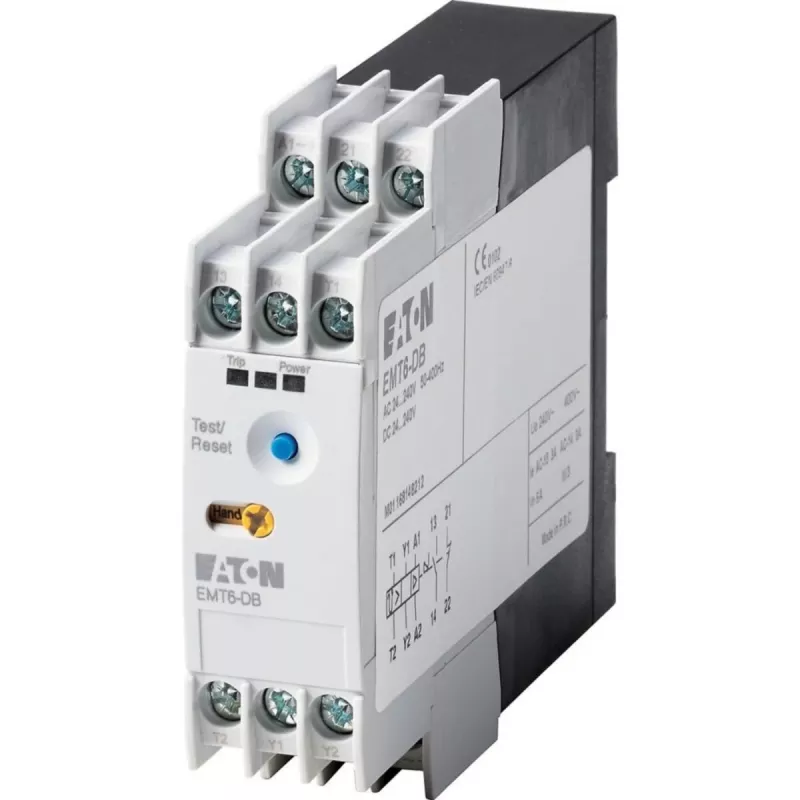 Eaton EMT6-DB Elektroninė variklio apsaugos relė, 230V AC, juoda/balta 066401