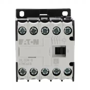Eaton DILEEM-10 mini kontaktorius, 3 polių, 9 A, 230 V AC / 240 V AC ritė, 1 NO pagalbinis, 690 V izoliacija 051608