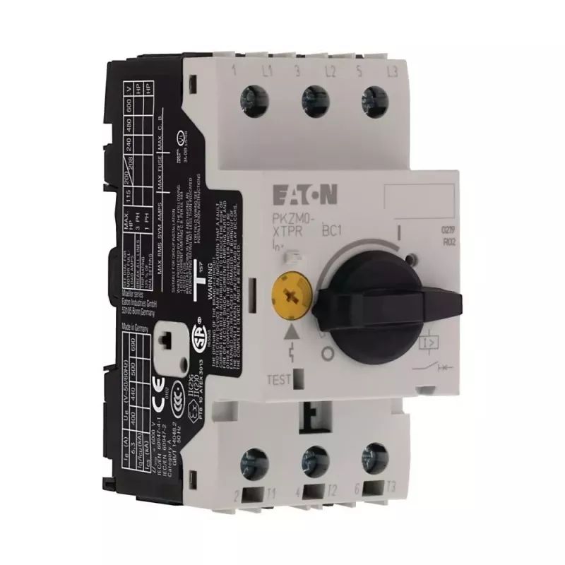 Eaton PKZM0-1.6-T transformatorių apsaugos grandinės pertraukiklis, 3 polių, 1,0-1,6 A, sukimosi rankena 088912