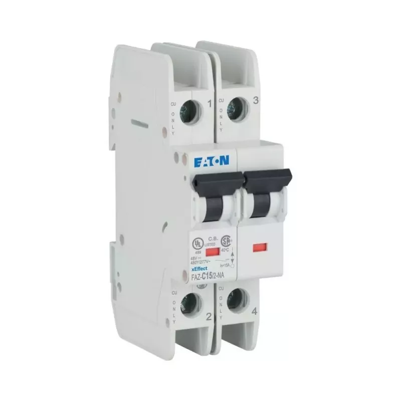 Eaton FAZ-C15/2-NA 15 A 2 polių C charakteristikos automatinis jungiklis (MCB) 102169
