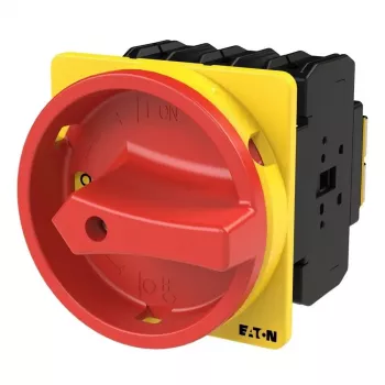 Eaton P3-100/EA/SVB 100 A 3 polių užrakinamas pagrindinis jungiklis, raudonas/geltonas