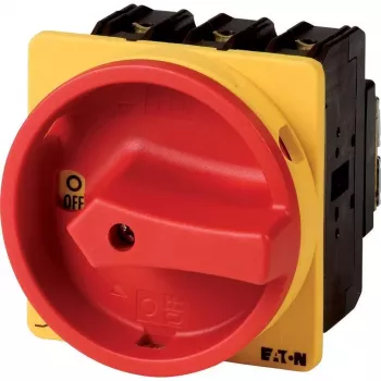 Eaton P3-100/EA/SVB 100 A 3 polių užrakinamas pagrindinis jungiklis, raudonas/geltonas