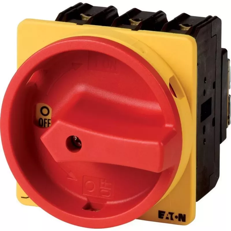 Eaton P3-100/EA/SVB 100 A 3 polių užrakinamas pagrindinis jungiklis, raudonas/geltonas