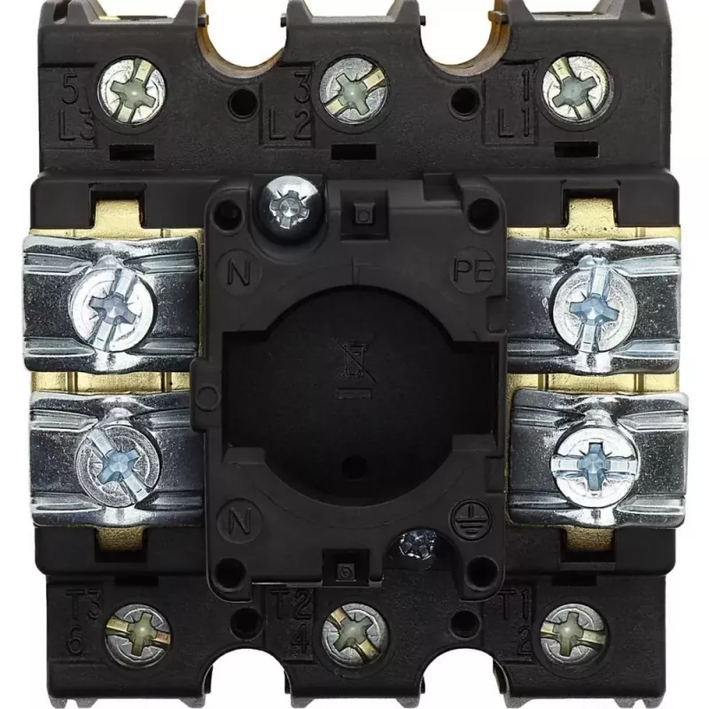 Eaton P3-100/EA/SVB 100 A 3 polių užrakinamas pagrindinis jungiklis, raudonas/geltonas
