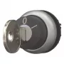 Eaton M22-WRS-MS20 raktu valdomas perjungiklio aktorius, 2 padėčių, fiksuotas, MS20 raktas, titano metalo priekinis žiedas, juodas 111779