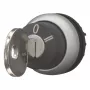 Eaton M22-WRS3-MS3 raktinis perjungiklis, 3 padėtys, fiksuotas, 22,5 mm, juodas/sidabrinis 111774