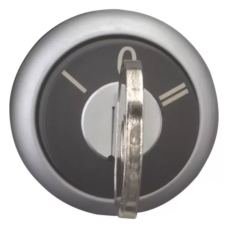 Eaton M22-WRS3-MS3 raktinis perjungiklis, 3 padėtys, fiksuotas, 22,5 mm, juodas/sidabrinis 111774