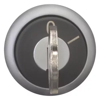 Eaton M22-WS-MS2 raktu valdomas selektoriaus jungiklio aktuatūras, 2 padėčių fiksuojamasis, juodas/sidabrinis 111790