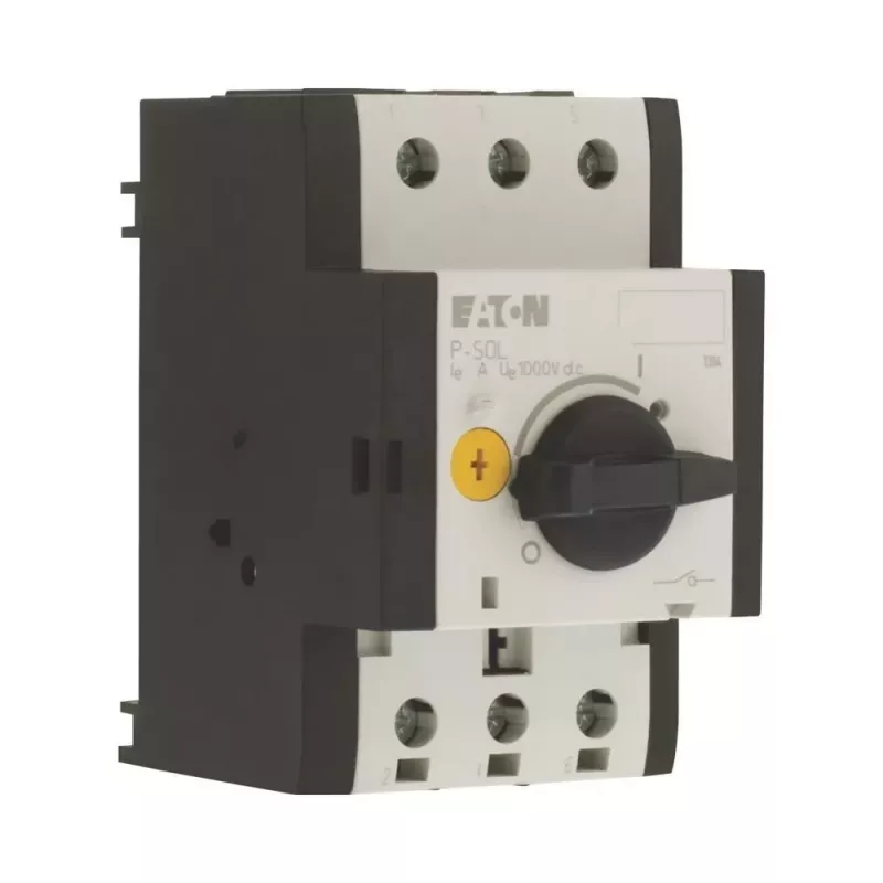 Eaton P-SOL30 2 polių rotacinis pagrindinis jungiklis, 32 A, juodas/baltas 120935
