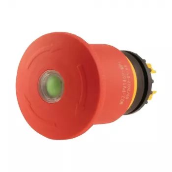 Eaton M22-PVT45P-MPI perjungiklis su pasirinkimo rankenėle, 3 padėčių, fiksuojamas, raudona-geltona-juoda rankenėlė, 1NO+1NC, 22,5 mm 121463