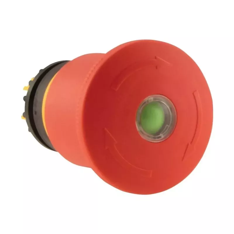 Eaton M22-PVT45P-MPI perjungiklis su pasirinkimo rankenėle, 3 padėčių, fiksuojamas, raudona-geltona-juoda rankenėlė, 1NO+1NC, 22,5 mm 121463