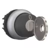 Eaton M22-WRS-MS5 raktu valdomas perjungiklis, 3 padėčių, su spyruokliniu grįžimu, juodas/sidabrinis 111785