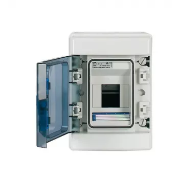 Eaton 174221 IKA-1/4-ST paviršinio montavimo mažoji skirstomoji dėžė, 4 moduliai, 1 eilė, IP65, pilka