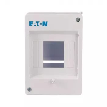 Eaton MINI-4 paviršinio montavimo skirstomasis skydas, 4 modulių vienetai, IP30, baltos spalvos (RAL 9010) 177068