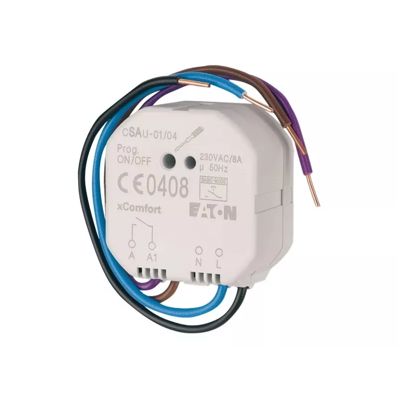 EATON xComfort belaidis perjungimo aktorius, bekontaktis 1 kanalo 16A, įleidžiamas 121080