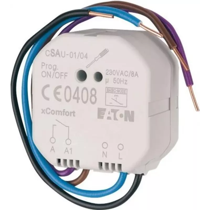 EATON xComfort belaidis perjungimo aktorius, bekontaktis 1 kanalo 16A, įleidžiamas 121080