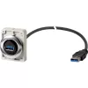 Eaton M30C-FUSB-60 skydelyje montuojamas USB 3.0 Type A lizdas su 1,5 m kabeliu, metaliniu priekiniu žiedu Y7-187084