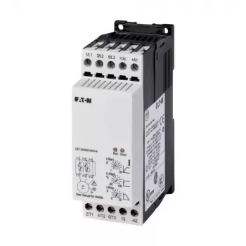 Eaton DS7-340SX009N0-N švelnaus paleidimo starteris, 9 A, 4 kW, 200-460 V AC, 24 V AC/DC valdymas, pilkas 134910