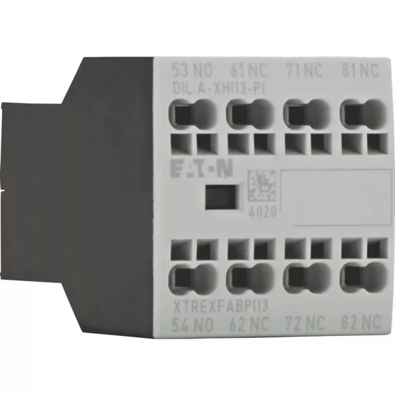 Eaton DILA-XHI13-PI pagalbinis kontaktų blokas, 1NO+3NC, priekinis montavimas, varžtiniai gnybtai 199320