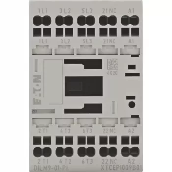 Eaton DILM9-01(24VD) galios kontaktorius, 3 polių, 9 A, 24 V DC ritė 199238