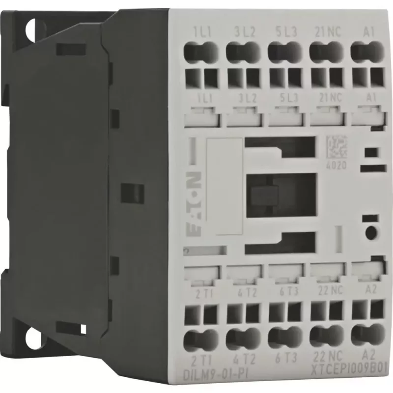 Eaton DILM9-01(24VD) galios kontaktorius, 3 polių, 9 A, 24 V DC ritė 199238
