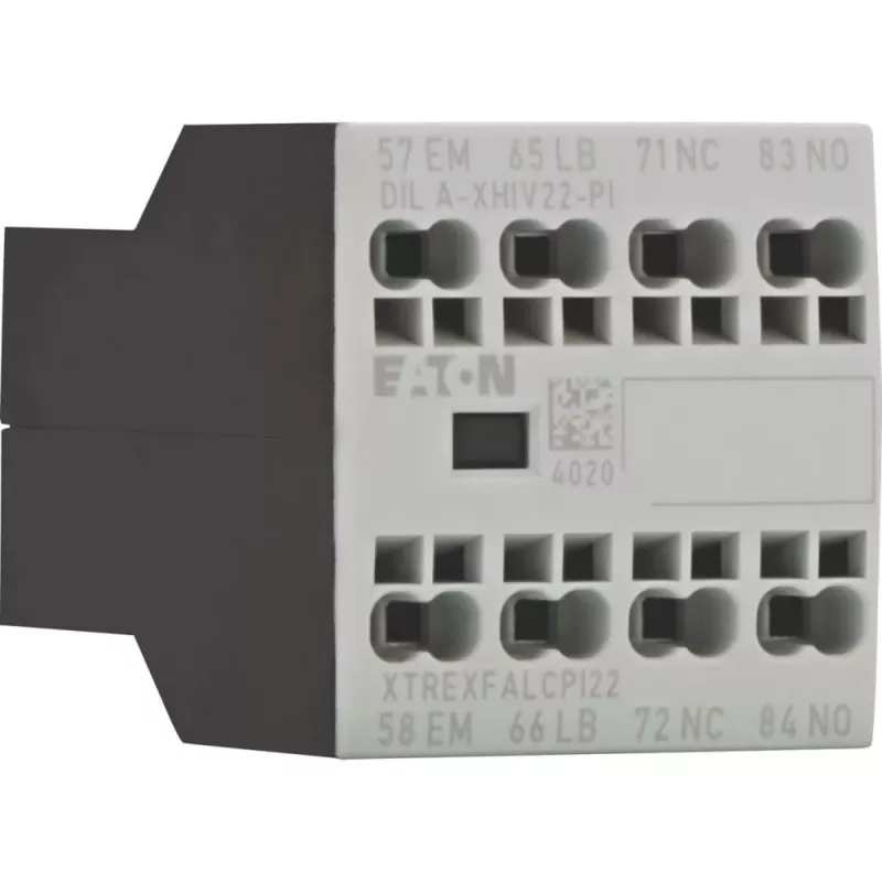 EATON DILA-XHIV22-PI pagalbinis kontaktų blokas, 4 polių, 2NO+2NC, 16 A, šoninis montavimas 199322