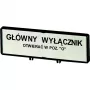 Eaton ZFS71-T0 legendos plokštelės laikiklis, 30x30 mm, juodas, RMQ-Titan 205540