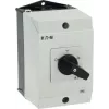 Eaton T0-4-8410/I1 3 polių ON-OFF svirtinis jungiklis, 20 A, priekinio montavimo, juodas/baltas 207140