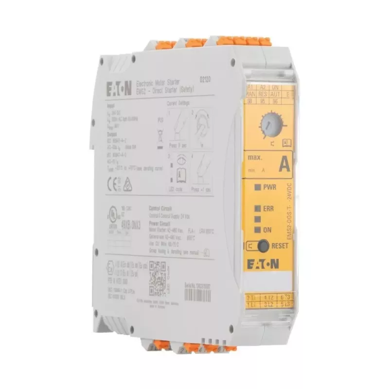 Eaton EMS2-DOS-T-9-24VDC tiesioginis starteris, 3 kW prie 400 V, 9 A, 24 V DC valdymas 192397