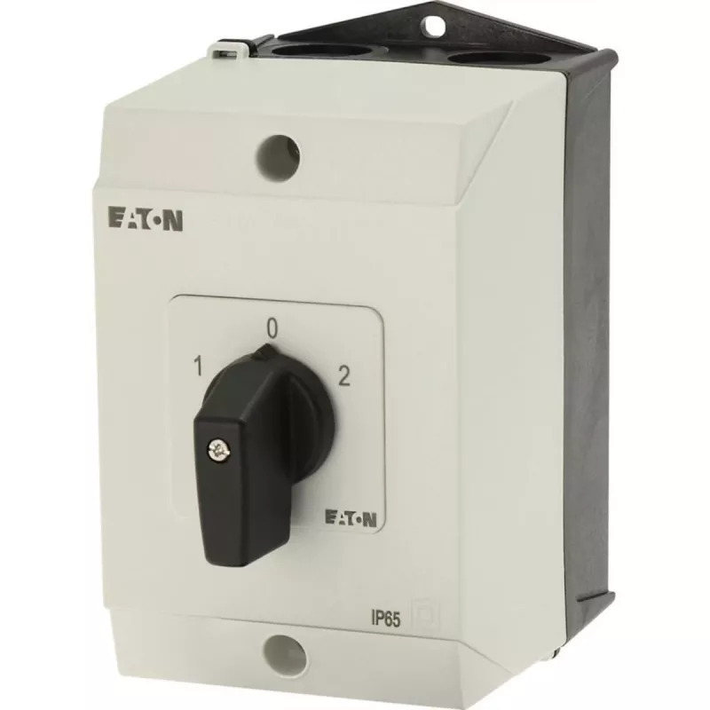 Eaton T3-3-8212/I2 3 polių kumštelinis jungiklis, 32 A, juodas/baltas 207183