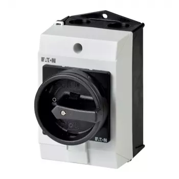 Eaton 207164 pagrindinis jungiklis I G/SVB T0-4-8344/I1/SVB-SW 3 polių 20A IP65 juodas