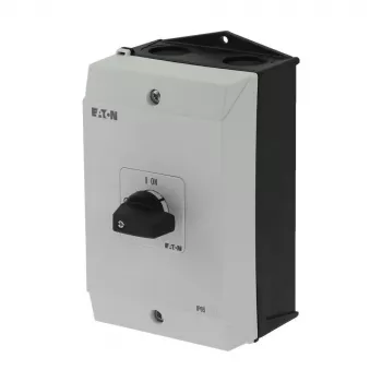 Eaton P1-25/I2 3 polių pagrindinis jungiklis 25 A, juodai baltas svirtinis, priekinio skydo montavimas 207299