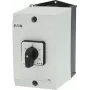 Eaton 207537 3 polių sukamasis jungiklis, 20 A, 690 V, priekinio montavimo, juodas/baltas