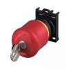 Eaton M22-PVS/K01 avarinio sustabdymo mygtukas su raktiniu atlaisvinimu, 1 NC, priekinio montavimo, 22,5 mm, raudonas/geltonas 216514