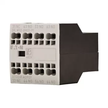 Eaton DILM32-XHI31-PI pagalbinis kontaktų blokas, 3NO+1NC, 4A, varžtiniai gnybtai, priekinis montavimas DILM7-DILM32 kontaktoriams 199312