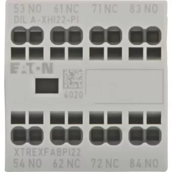 Eaton DILA-XHI22-PI pagalbinis kontaktų blokas, 2NO+2NC, 4A, tvirtinamas priekyje, 199319