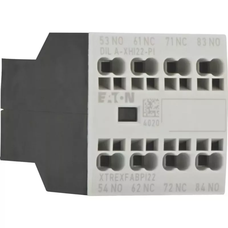Eaton DILA-XHI22-PI pagalbinis kontaktų blokas, 2NO+2NC, 4A, tvirtinamas priekyje, 199319