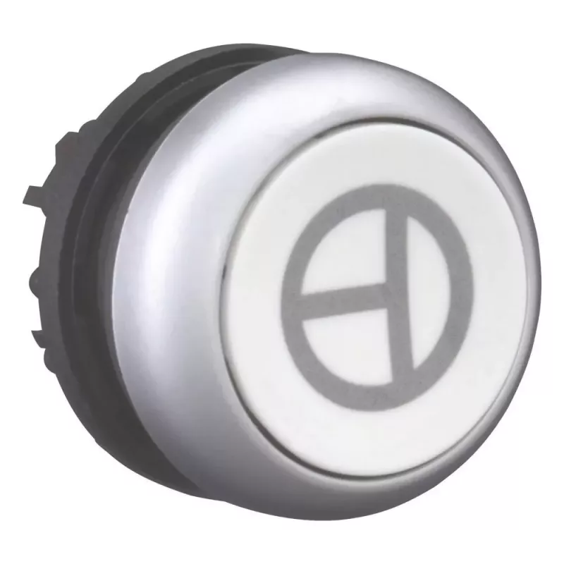 Eaton M22-D-W-X11 mygtuko aktuatorius, baltas, plastikinis priekinis žiedas, 22,5 mm, momentinis 101673