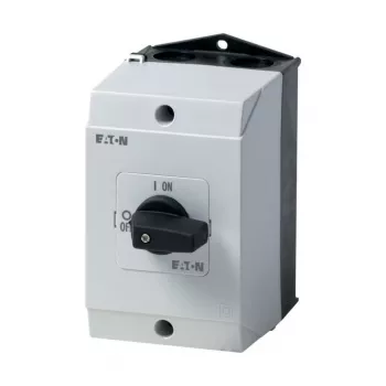 Eaton T0-1-8200/I1 rotacinis kumštelinis jungiklis, 1-polis, 20A, 690V, ON-OFF, juodas/baltas 207074