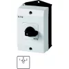 Eaton T0-3-8228/I1 3 polių ON-OFF jungiklis 20A 690V AC, juoda rankena / baltas priekis 207125