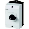 Eaton T0-3-8228/I1 3 polių ON-OFF jungiklis 20A 690V AC, juoda rankena / baltas priekis 207125