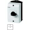 Eaton T0-3-8401/I1 3 polių kumštelinis jungiklis, 20 A, juoda svirtis, montuojamas priekiniame skydelyje 207132