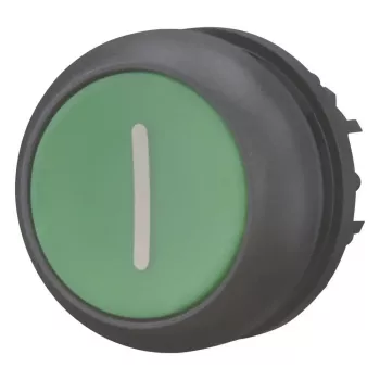 Eaton M22S-D-G-X1 plokščiasis mygtuko aktuatorius, žalias, 22,5 mm, momentinis, IP66/IP67/IP69K 216608