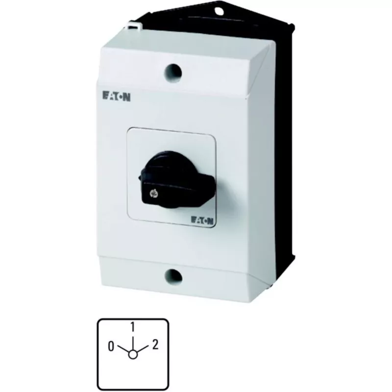 Eaton T0-3-8451/I1 kumštelinis jungiklis 3 polių 20A 690V juodas/baltas 207133