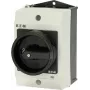 Eaton T0-1-102/I1/SVB-SW 2 polių pagrindinis jungiklis, 20 A, 690 V AC, juoda rankena, balta priekinė plokštė 207144