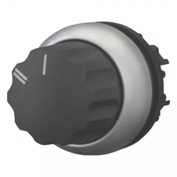 Eaton M22-WR-X92 rotacinis perjungiklis, 2 padėčių, fiksuojamas, su juoda rankenėle